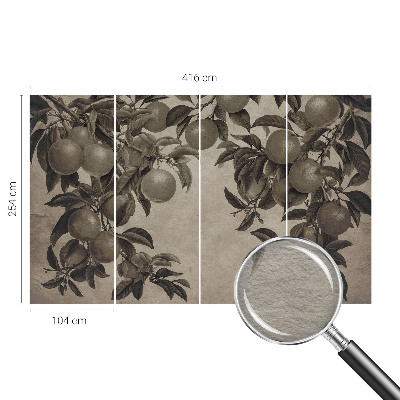 Non-woven fototapet med frugtmønster