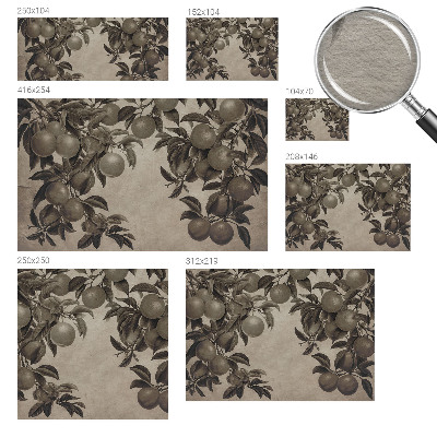 Non-woven fototapet Frugtmønster