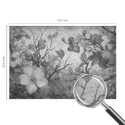 Fotovæg med motiv af en blomstergren