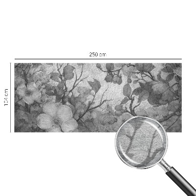 Fotovæg med motiv af en blomstergren