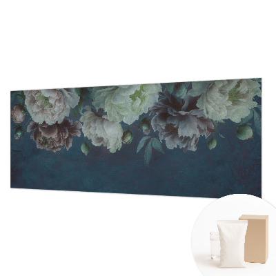Tapet væg i en blomsteragtig, elegant stil