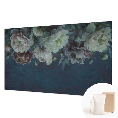 Tapet væg i en blomsteragtig, elegant stil