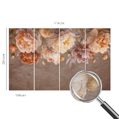 Fototapet stue Blomsteragtig elegance