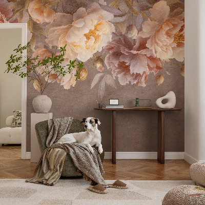 Fototapet stue Blomsteragtig elegance