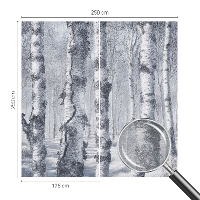 Fototapet børneværelse med frostfyldt naturmotiv