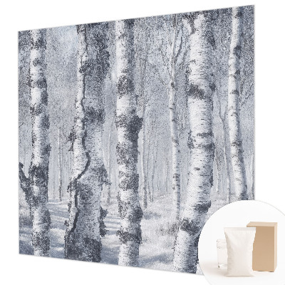 Fototapet børneværelse med frostfyldt naturmotiv