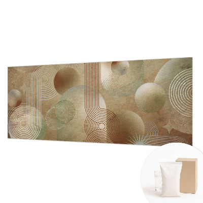 Fotovæg soveværelse Geometrisk mønster