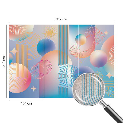 Fototapet på mål Farverig abstraktion