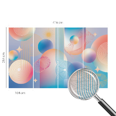 Fototapet på mål Farverig abstraktion