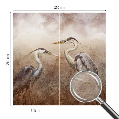 Fototapet efter mål Elegante fugle