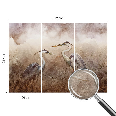 Fototapet efter mål Elegante fugle