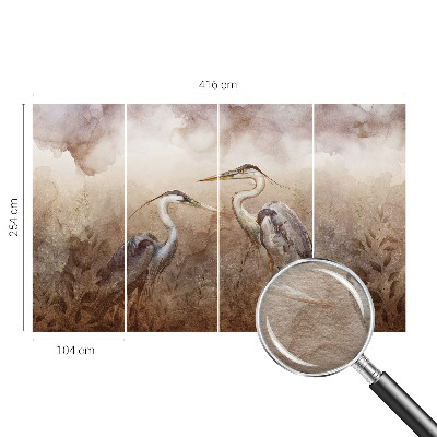 Fototapet efter mål Elegante fugle