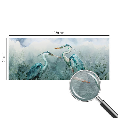 Modern fototapet med motiv af naturens fugle