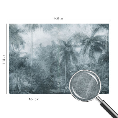 Stor fototapet med motiv af tropisk vegetation