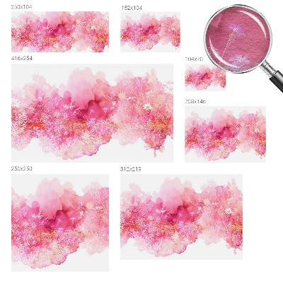 3D fototapet Blomstermønster