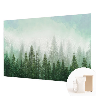 Vlies fototapet Ulv i skoven