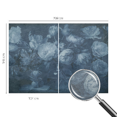 Fotostat med motiv af blomsterarrangement