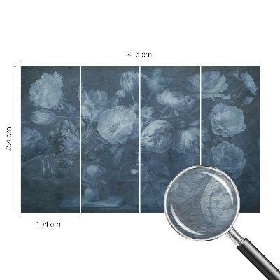 Fotostat med motiv af blomsterarrangement