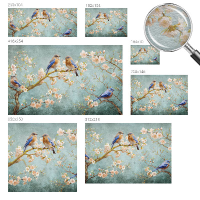 Non-woven fototapet Forårsfugle