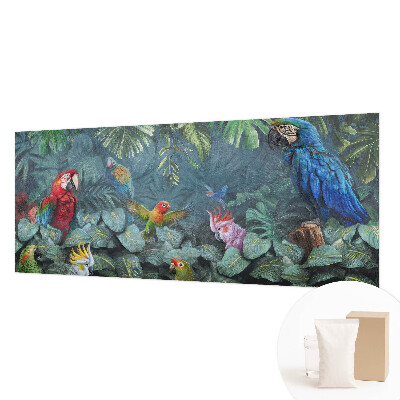 Væg tapet med et eksotisk junglemotiv