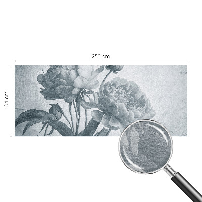 Fotovæg soveværelse Blomsteragtig chic