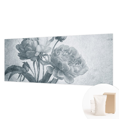 Fotovæg soveværelse Blomsteragtig chic