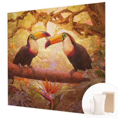 Fototapet på mål Farverige tukaner