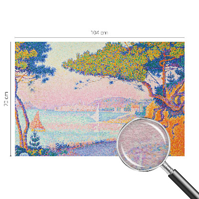 Stor fototapet Farverigt landskab