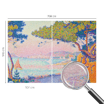 Stor fototapet Farverigt landskab