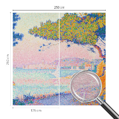Stor fototapet Farverigt landskab