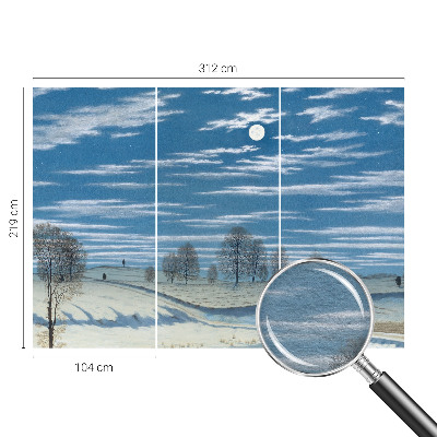 Fototapet Vinterlandskab