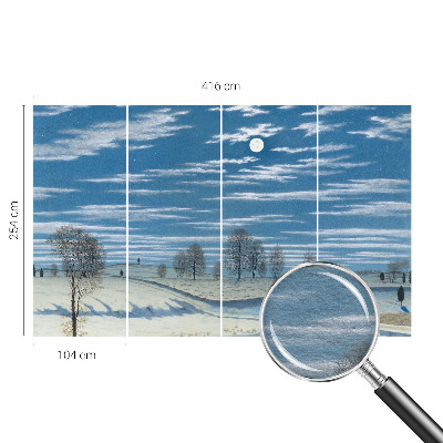 Fototapet Vinterlandskab