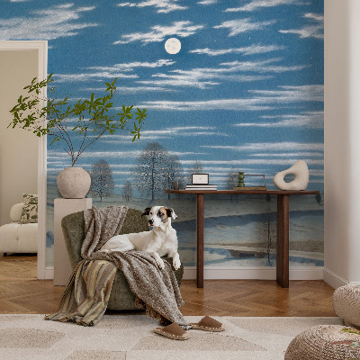 Fototapet Vinterlandskab