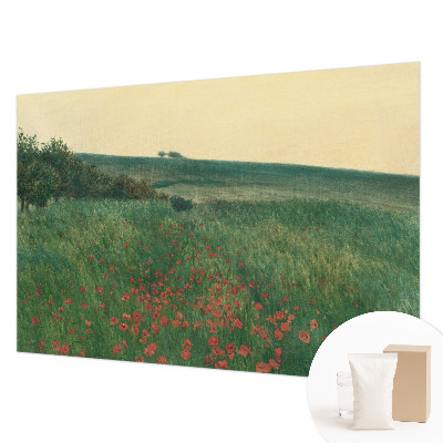 Foto tapet med motiv af valmuemarker