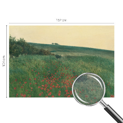 Foto tapet med motiv af valmuemarker
