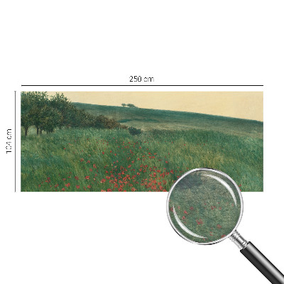 Foto tapet Valmuemarker