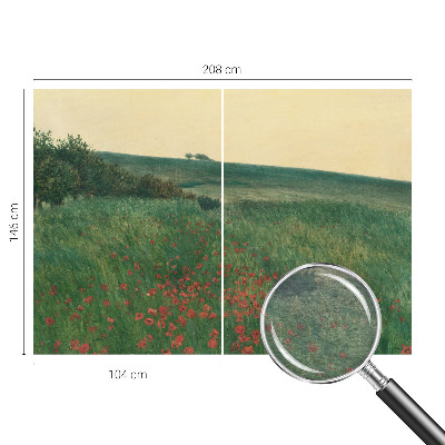 Foto tapet Valmuemarker