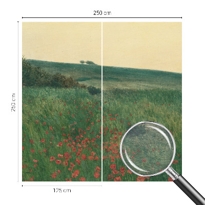 Foto tapet Valmuemarker