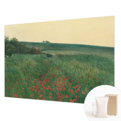Foto tapet med motiv af valmuemarker