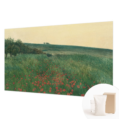 Foto tapet med motiv af valmuemarker