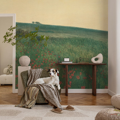 Foto tapet Valmuemarker