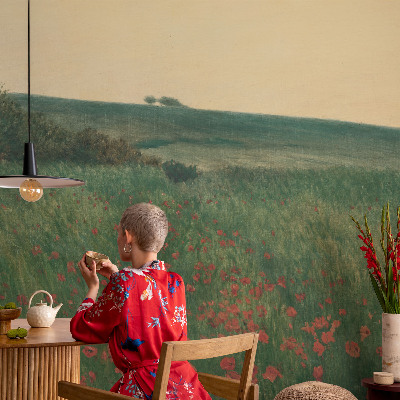 Foto tapet Valmuemarker