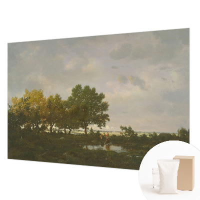 Non-woven fototapet med motiv af et skovlandskab