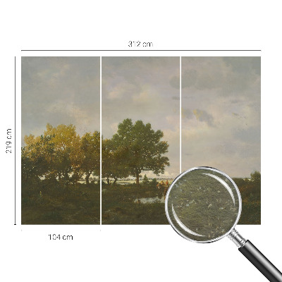 Non-woven fototapet Skovlandskab