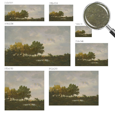 Non-woven fototapet Skovlandskab