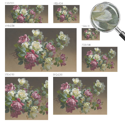 Fotovæg med blomstermotiv og elegant udtryk