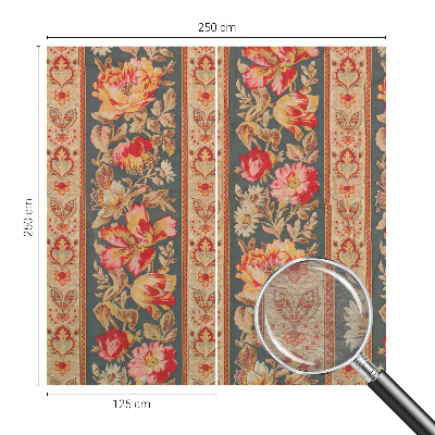 Tapet Farverige blomster