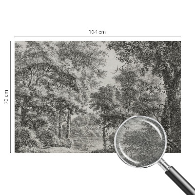 Tapet væg Skovlandskab