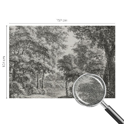 Tapet væg Skovlandskab