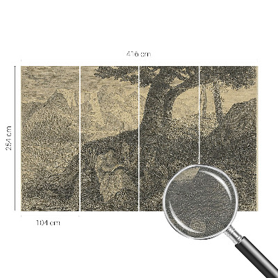 Væg tapet Læsekarakter